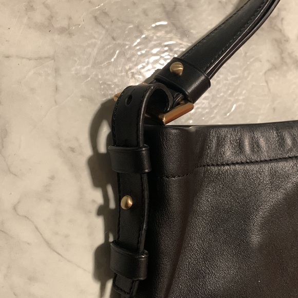 Brian Atwood black leather shoulder bag - Picture 2 of 3